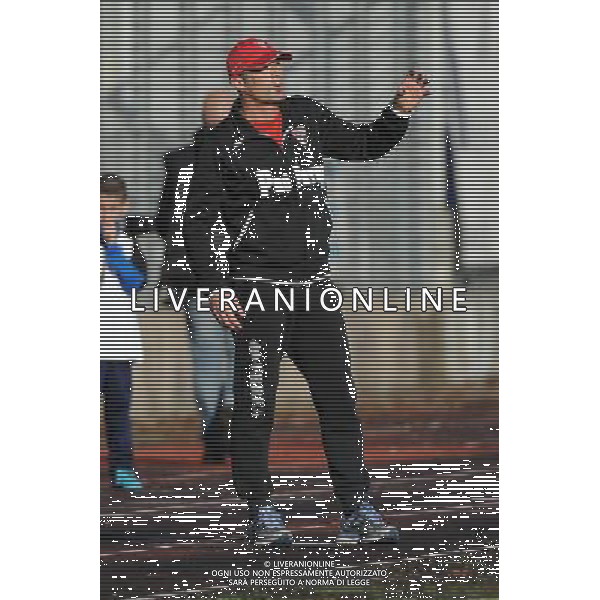 Busto Arsizio (VA) 16-11-2014 Stadio Carlo Speroni Campionato Lega PRO girone A - 13¡ giornata Pro Patria vs Arezzo nella foto Aldo Monza allenatore Pro Patria foto Roberto Garavaglia - ag. Aldo Liverani sas
