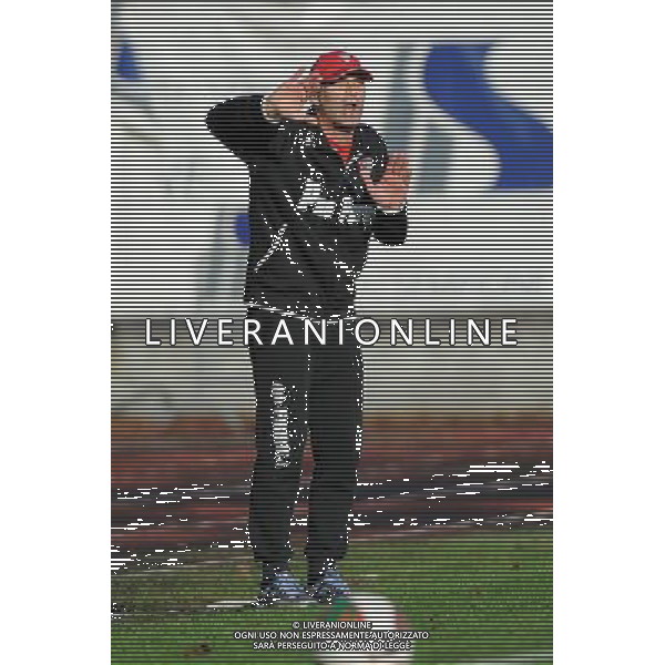 Busto Arsizio (VA) 16-11-2014 Stadio Carlo Speroni Campionato Lega PRO girone A - 13¡ giornata Pro Patria vs Arezzo nella foto Aldo Monza allenatore Pro Patria foto Roberto Garavaglia - ag. Aldo Liverani sas