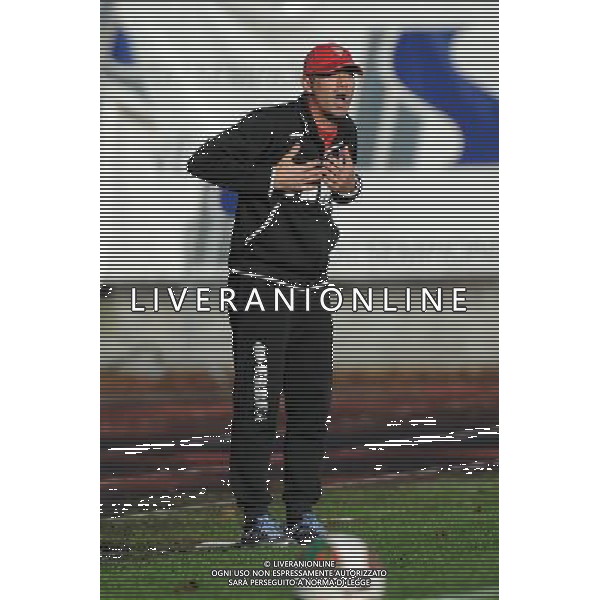 Busto Arsizio (VA) 16-11-2014 Stadio Carlo Speroni Campionato Lega PRO girone A - 13¡ giornata Pro Patria vs Arezzo nella foto Aldo Monza allenatore Pro Patria foto Roberto Garavaglia - ag. Aldo Liverani sas