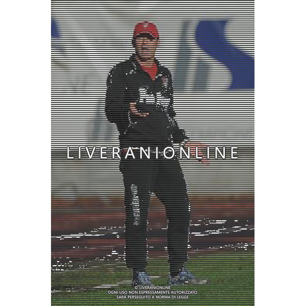 Busto Arsizio (VA) 16-11-2014 Stadio Carlo Speroni Campionato Lega PRO girone A - 13¡ giornata Pro Patria vs Arezzo nella foto Aldo Monza allenatore Pro Patria foto Roberto Garavaglia - ag. Aldo Liverani sas
