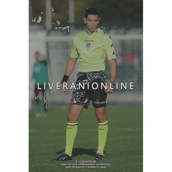 Busto Arsizio (VA) 16-11-2014 Stadio Carlo Speroni Campionato Lega PRO girone A - 13¡ giornata Pro Patria vs Arezzo nella foto l\'arbitro Fabio Schirru di Nichelino (TO) foto Roberto Garavaglia - ag. Aldo Liverani sas