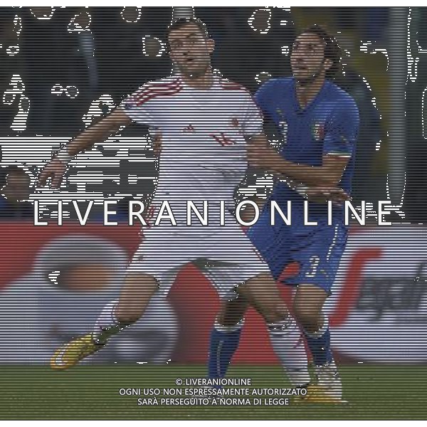 Amichevole Genova - 18.11.2014 Italia-Albania Nella Foto:cikalleshi-moretti emiliano /Ph.Vitez-Ag. Aldo Liverani