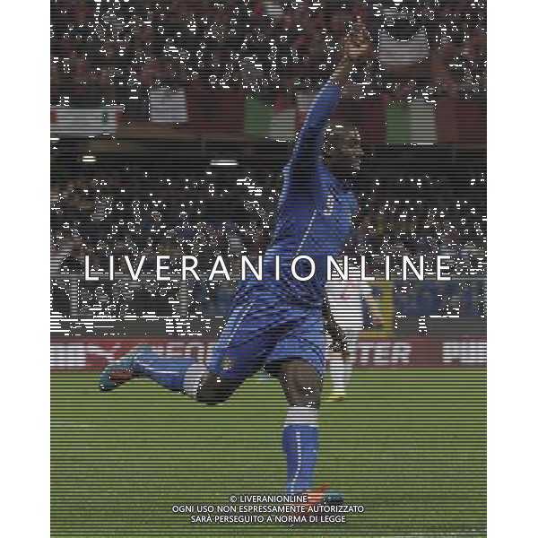 Amichevole Genova - 18.11.2014 Italia-Albania Nella Foto:okaka stefano gol /Ph.Vitez-Ag. Aldo Liverani