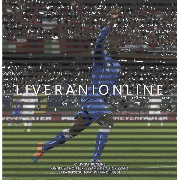 Amichevole Genova - 18.11.2014 Italia-Albania Nella Foto:okaka stefano gol /Ph.Vitez-Ag. Aldo Liverani