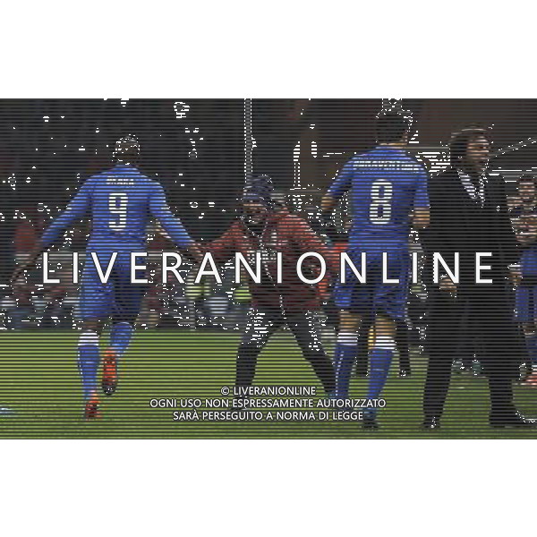 Amichevole Genova - 18.11.2014 Italia-Albania Nella Foto:okaka stefano gol /Ph.Vitez-Ag. Aldo Liverani