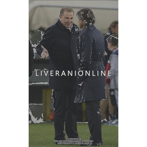 Amichevole Genova - 18.11.2014 Italia-Albania Nella Foto:De Biasi Giovanni-Oriali Gabriele /Ph.Vitez-Ag. Aldo Liverani