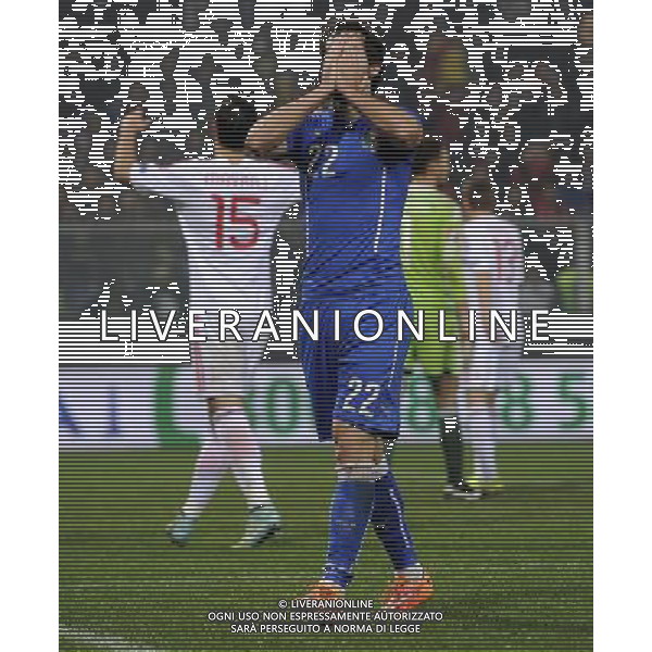 Amichevole Genova - 18.11.2014 Italia-Albania Nella Foto:Destro Mattia /Ph.Vitez-Ag. Aldo Liverani