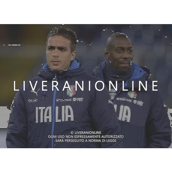 Amichevole Genova - 18.11.2014 Italia-Albania Nella Foto:Matri ALessandro-Okaka Stefano /Ph.Vitez-Ag. Aldo Liverani