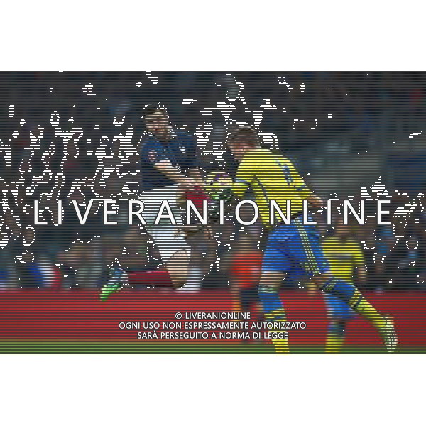 Andre Pierre Gignac / Pontus Jansson - 18.11.2014 - France / Suede - Match Amical -Marseille Photo : Manuel Blondeau / AOP Press / Icon Sport AG ALDO LIVERANI SAS ONLY ITALY