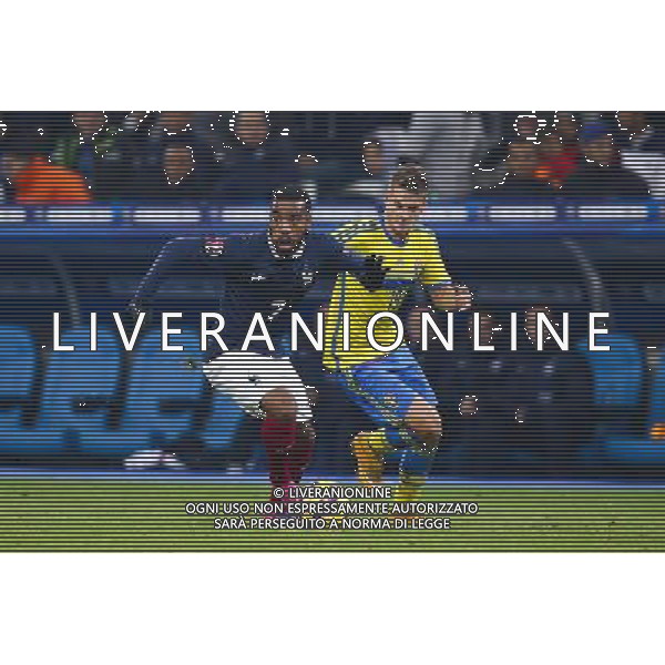 Alexandre Lacazette / Alexander Kacaniklic - 18.11.2014 - France / Suede - Match Amical -Marseille Photo : AOP Press / Icon Sport AG ALDO LIVERANI SAS ONLY ITALY