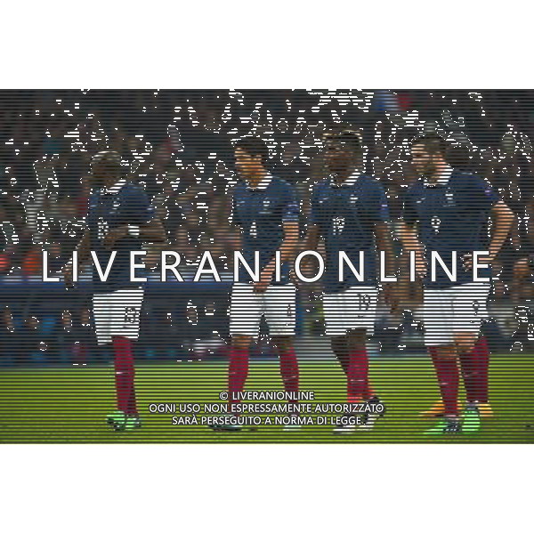 Eliaquim MANGALA / Raphael VARANE / Paul POGBA / Andre Pierre GIGNAC - 18.11.2014 - France / Suede - Match Amical -Marseille Photo : Dave Winter / Icon Sport AG ALDO LIVERANI SAS ONLY ITALY
