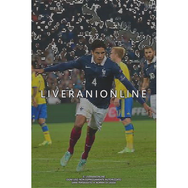 Joie Raphael VARANE - 18.11.2014 - France / Suede - Match Amical -Marseille Photo : Dave Winter / Icon Sport AG ALDO LIVERANI SAS ONLY ITALY