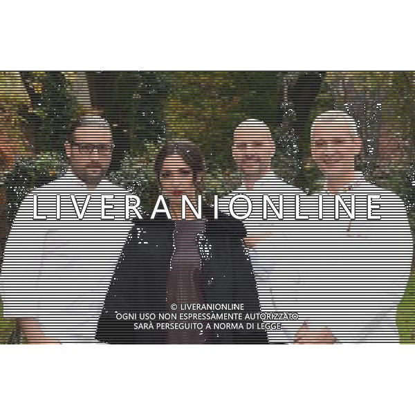 Milano corso Magenta Photocall trasmissione \'Il piu\'grande pasticcere\' Nella foto:Roberto Rinaldini,Balivo,DiCarlo,Biasetto FOTO ALDO GAZZANIGA-AG ALDO LIVERANI SAS