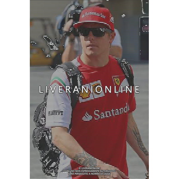 Kimi Raikkonen (FIN) Ferrari. 20.11.2014. Formula 1 World Championship, Rd 19, Abu Dhabi Grand Prix, Yas Marina Circuit, Abu Dhabi, Preparation Day. AG ALDO LIVERANI SAS ONLY ITALY