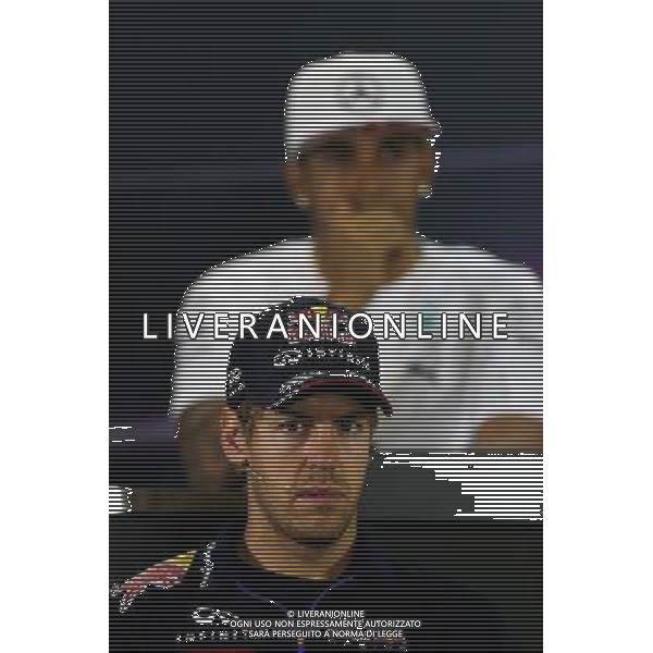 Sebastian Vettel (GER), Red Bull Racing at the FIA Press Conference 20.11.2014. Formula 1 World Championship, Rd 19, Abu Dhabi Grand Prix, Yas Marina Circuit, Abu Dhabi, Preparation Day. AG ALDO LIVERANI SAS ONLY ITALY
