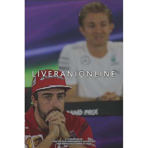 Fernando Alonso (ESP), Scuderia Ferrari at the FIA Press Conference 20.11.2014. Formula 1 World Championship, Rd 19, Abu Dhabi Grand Prix, Yas Marina Circuit, Abu Dhabi, Preparation Day. AG ALDO LIVERANI SAS ONLY ITALY