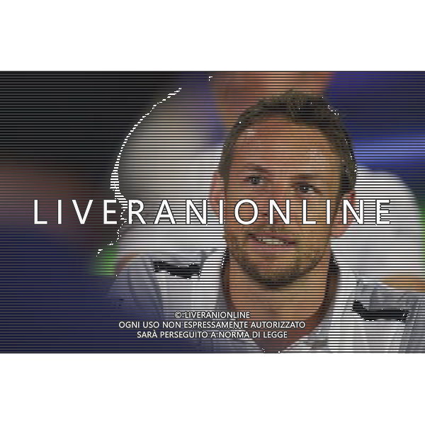 Jenson Button (GBR) McLaren in the FIA Press Conference. 20.11.2014. Formula 1 World Championship, Rd 19, Abu Dhabi Grand Prix, Yas Marina Circuit, Abu Dhabi, Preparation Day. AG ALDO LIVERANI SAS ONLY ITALY