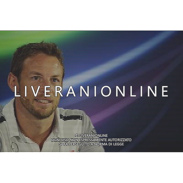 Jenson Button (GBR) McLaren in the FIA Press Conference. 20.11.2014. Formula 1 World Championship, Rd 19, Abu Dhabi Grand Prix, Yas Marina Circuit, Abu Dhabi, Preparation Day. AG ALDO LIVERANI SAS ONLY ITALY