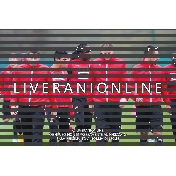 Groupe rennes - 19.11.2014 - Reprise entrainement Rennes - Ligue 1 Photo : Vincent Michel / Icon Sport /Agenzia Aldo Liverani sas - ITALY ONLY - EDITORIAL USE ONLY
