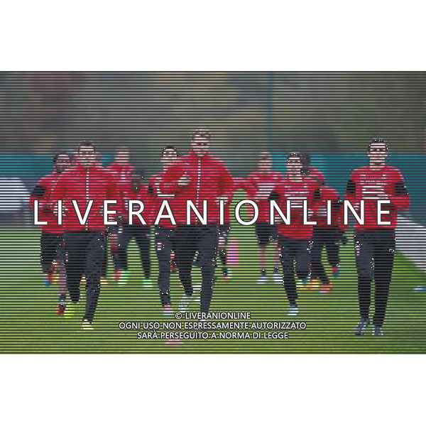 Sylvain Armand / Ola Toivonen / Vincent Pajot / Romain Danze - 19.11.2014 - Reprise entrainement Rennes - Ligue 1 Photo : Vincent Michel / Icon Sport /Agenzia Aldo Liverani sas - ITALY ONLY - EDITORIAL USE ONLY