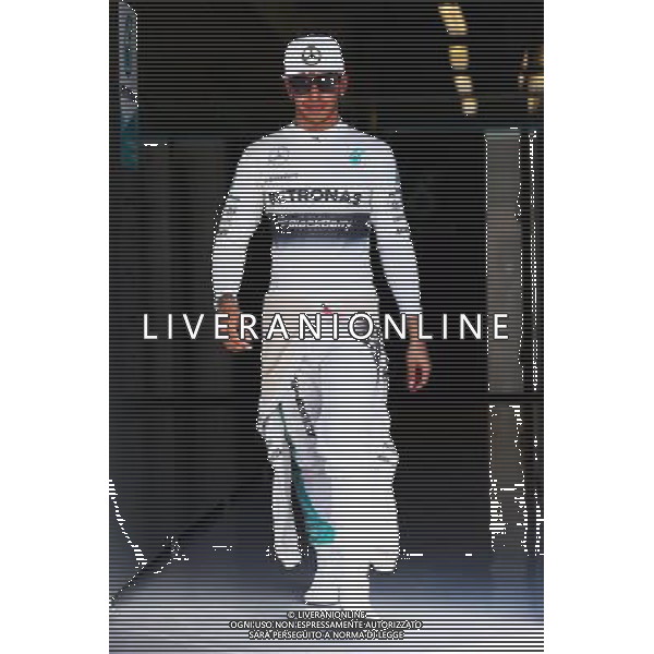 Lewis Hamilton (GBR) Mercedes AMG F1. 21.11.2014. Formula 1 World Championship, Rd 19, Abu Dhabi Grand Prix, Yas Marina Circuit, Abu Dhabi, Practice Day. AG ALDO LIVERANI SAS ONLY ITALY