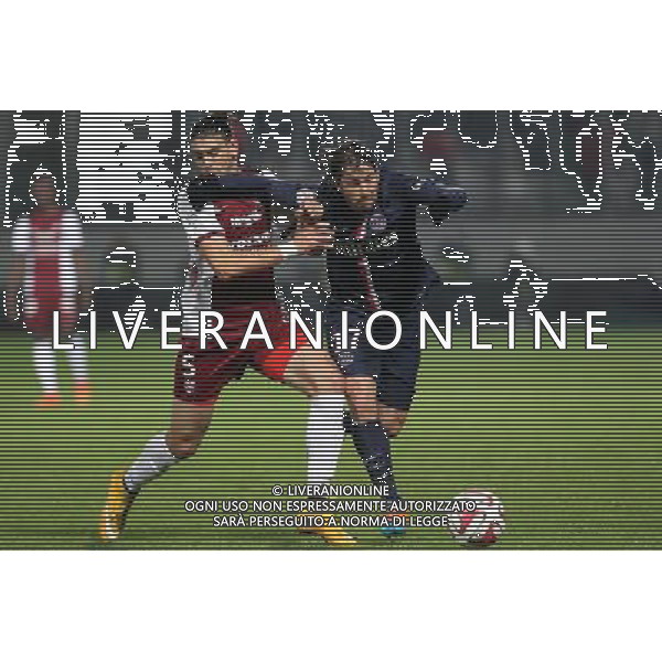 Guido leonardo MILAN / Maxwell SCHERRER - 21.11.2014 - Metz / Paris Saint Germain - 14eme journee de Ligue 1 Photo : Fred Marvaux / Icon Sport AG ALDO LIVERANI SAS ONLY ITALY