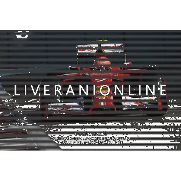 Kimi Raikkonen (FIN) Ferrari F14-T. 22.11.2014. Formula 1 World Championship, Rd 19, Abu Dhabi Grand Prix, Yas Marina Circuit, Abu Dhabi, Qualifying Day. AG ALDO LIVERANI SAS ONLY ITALY