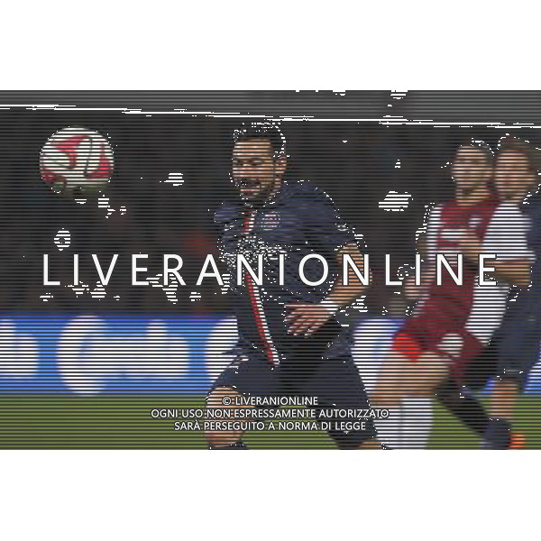 Ezequiel LAVEZZI - 21.11.2014 - Metz / Paris Saint Germain - 14eme journee de Ligue 1 Photo : Fred Marvaux / Icon Sport AG ALDO LIVERANI SAS ONLY ITALY