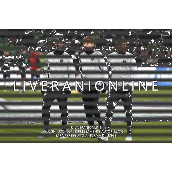 Zoumana CAMARA / Clement CHANTOME / Blaise MATUIDI - 21.11.2014 - Metz / Paris Saint Germain - 14eme journee de Ligue 1 Photo : Fred Marvaux / Icon Sport AG ALDO LIVERANI SAS ONLY ITALY