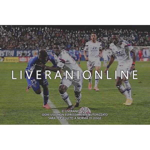 Francois KAMANO / Samuel UMTITI - 22.11.2014 - Bastia / Lyon - 14eme journee de Ligue 1 - Photo : Michel Maestracci/ Icon Sport AG ALDO LIVERANI SAS ONLY ITALY