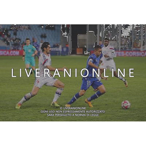Milan BISEVAC / Ryad BOUDEBOUZ - 22.11.2014 - Bastia / Lyon - 14eme journee de Ligue 1 - Photo : Michel Maestracci/ Icon Sport AG ALDO LIVERANI SAS ONLY ITALY