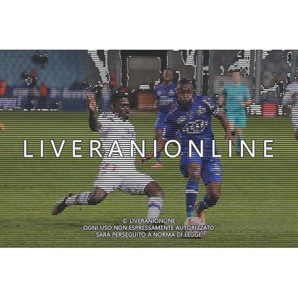 Hervin ONGENDA / Samuel UMTITI - 22.11.2014 - Bastia / Lyon - 14eme journee de Ligue 1 - Photo : Michel Maestracci/ Icon Sport AG ALDO LIVERANI SAS ONLY ITALY