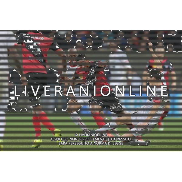 Christophe MANDANNE / Romain DANZE - 22.11.2014 - Guingamp / Rennes - 14eme journee de Ligue 1 Photo : Vincent Michel / Icon Sport AG ALDO LIVERANI SAS ONLY ITALY