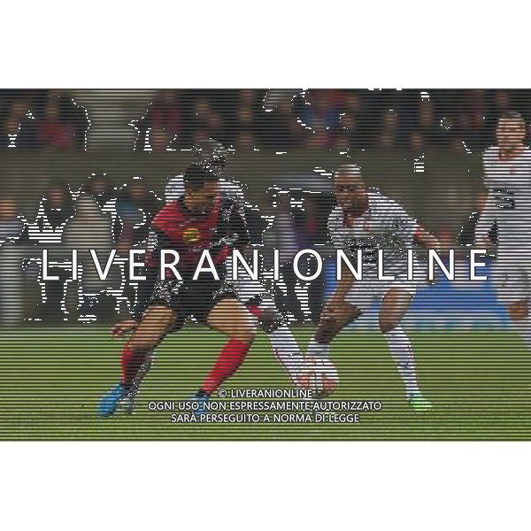 Sylvain MARVEAUX / Cheik MBENGUE - 22.11.2014 - Guingamp / Rennes - 14eme journee de Ligue 1 Photo : Vincent Michel / Icon Sport AG ALDO LIVERANI SAS ONLY ITALY