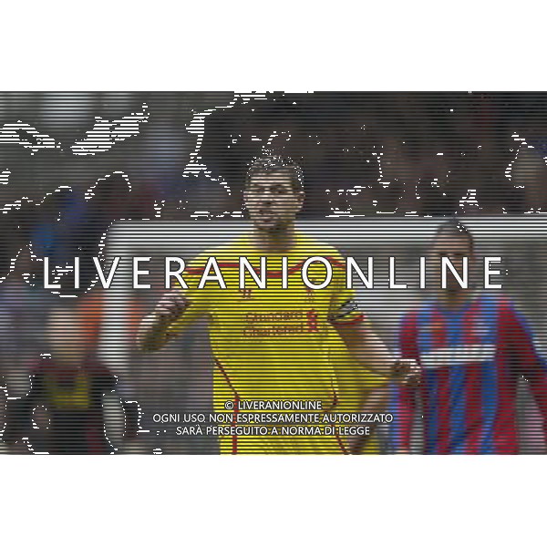 Liverpool\'s Steven Gerrard during the match Photographer Craig Mercer/CameraSport Football - Barclays Premiership - Crystal Palace v Liverpool - Sunday 23rd November 2014 - Selhurst Park - London © CameraSport - 43 Linden Ave. Countesthorpe. Leicester. England. LE8 5PG - Tel: +44 (0) 116 277 4147 - admin@camerasport.com - www.camerasport.com AG ALDO LIVERANI SAS ONLY ITALY