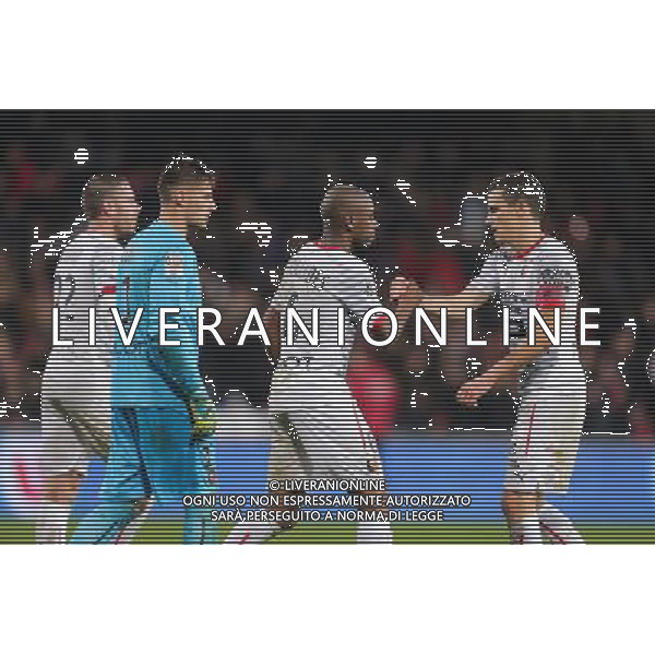 Benoit COSTIL / Gelson FERNANDES / Romain DANZE - 22.11.2014 - Guingamp / Rennes - 14eme journee de Ligue 1 - Photo : Vincent Michel / Icon Sport AG ALDO LIVERANI SAS ONLY ITALY