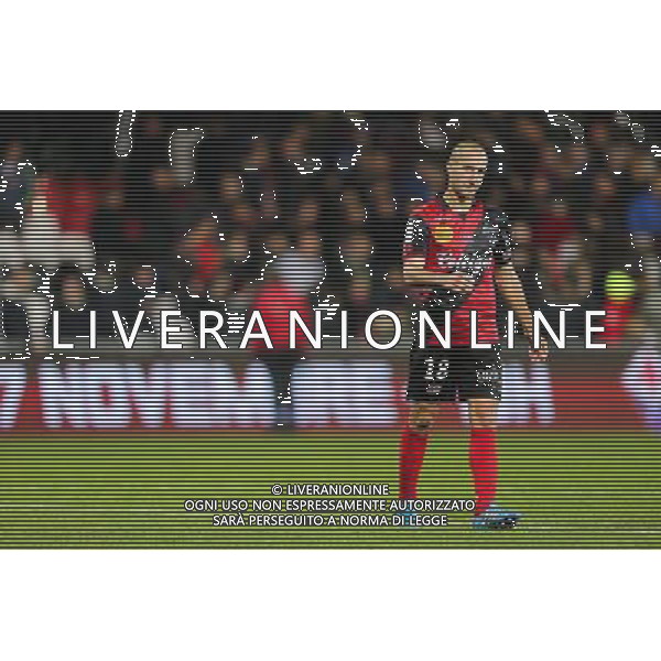 Deception Guingamp - Lionel MATHIS - 22.11.2014 - Guingamp / Rennes - 14eme journee de Ligue 1 - Photo : Vincent Michel / Icon Sport AG ALDO LIVERANI SAS ONLY ITALY