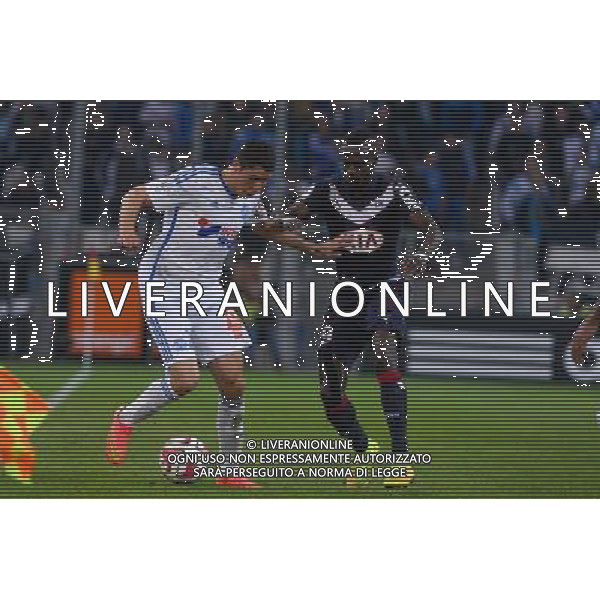Abdelaziz BARRADA / Maxime POUNDJE - 23.11.2014 - Marseille / Bordeaux - 14eme journee de Ligue 1 - Photo : Gaston Petrelli / Icon Sport /AGENZIA ALDO LIVERANI SAS - ITALY ONLY - EDITORIAL USE ONLY