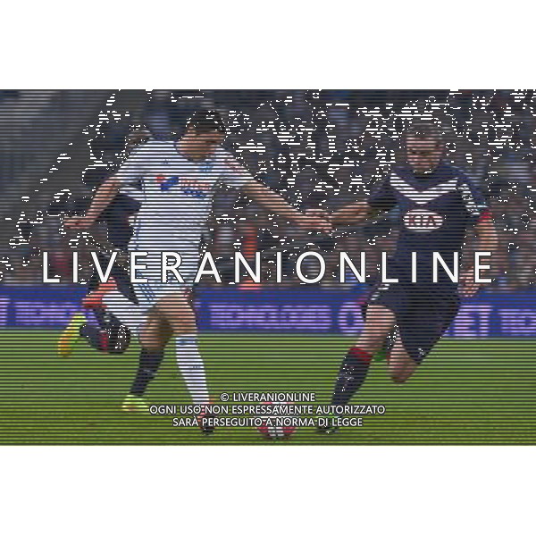 Abdelaziz BARRADA / Nicolas PALLOIS - 23.11.2014 - Marseille / Bordeaux - 14eme journee de Ligue 1 - Photo : Gaston Petrelli / Icon Sport /AGENZIA ALDO LIVERANI SAS - ITALY ONLY - EDITORIAL USE ONLY