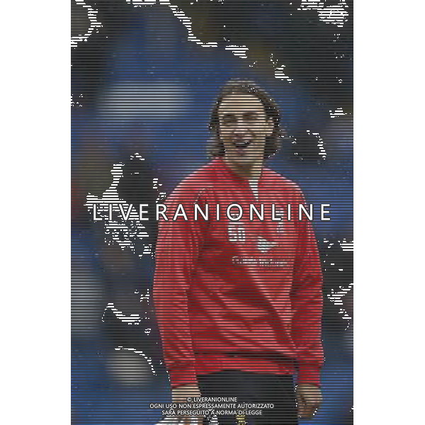Liverpool\'s Lazar Markovic during the pre-match warm-up Photographer Craig Mercer/CameraSport Football - Barclays Premiership - Crystal Palace v Liverpool - Sunday 23rd November 2014 - Selhurst Park - London å© CameraSport - 43 Linden Ave. Countesthorpe. Leicester. England. LE8 5PG - Tel: +44 (0) 116 277 4147 - admin@camerasport.com - www.camerasport.com /AGENZIA ALDO LIVERANI SAS - ITALY ONLY - EDITORIAL USE ONLY