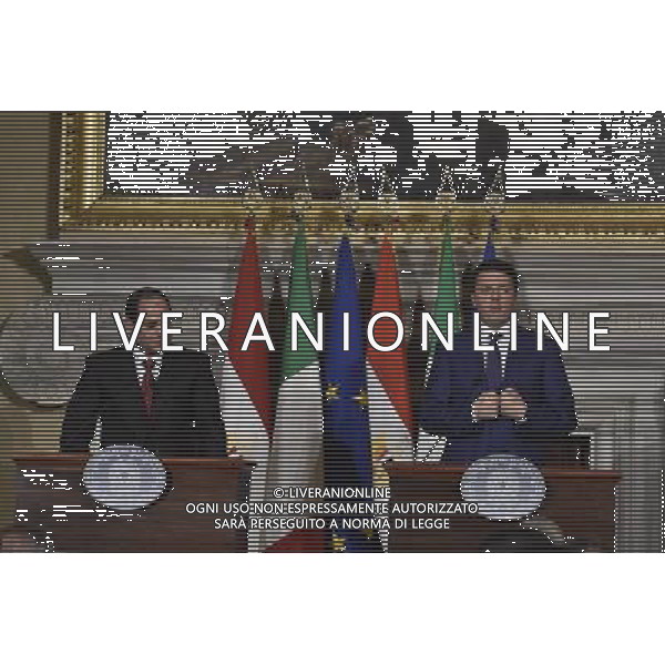 Il Presidente del Consiglio, Matteo Renzi, incontra a Villa Madama il Presidente della Repubblica Araba d\'Egitto, Abdel Fattah Al Sisi - Roma 24 novembre 2014 ©Corradetti/AGENZIA ALDO LIVERANI SAS