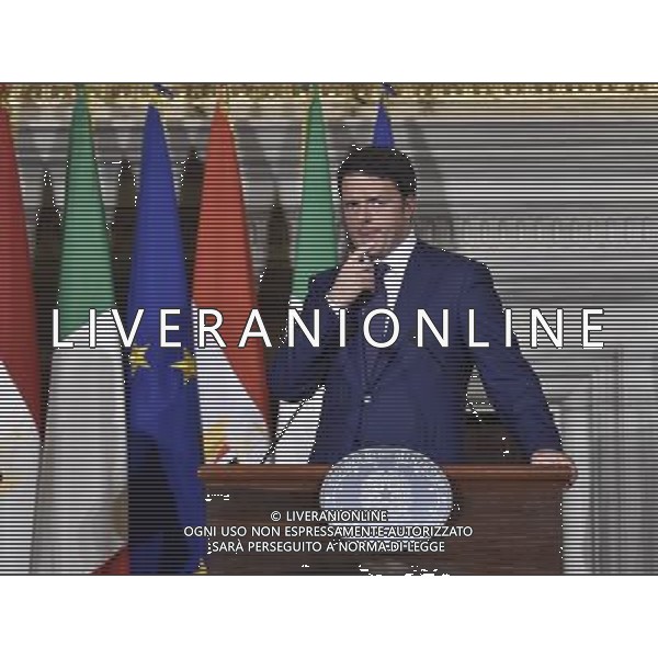 Il Presidente del Consiglio, Matteo Renzi, incontra a Villa Madama il Presidente della Repubblica Araba d\'Egitto, Abdel Fattah Al Sisi - Roma 24 novembre 2014 ©Corradetti/AGENZIA ALDO LIVERANI SAS