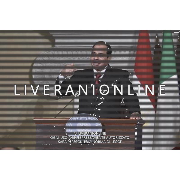 Il Presidente del Consiglio, Matteo Renzi, incontra a Villa Madama il Presidente della Repubblica Araba d\'Egitto, Abdel Fattah Al Sisi - Roma 24 novembre 2014 ©Corradetti/AGENZIA ALDO LIVERANI SAS