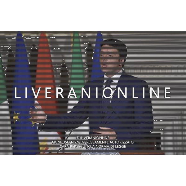 Il Presidente del Consiglio, Matteo Renzi, incontra a Villa Madama il Presidente della Repubblica Araba d\'Egitto, Abdel Fattah Al Sisi - Roma 24 novembre 2014 ©Corradetti/AGENZIA ALDO LIVERANI SAS