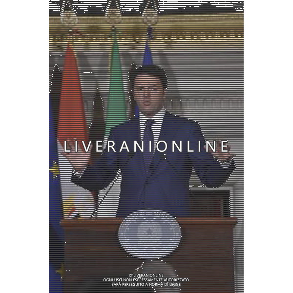 Il Presidente del Consiglio, Matteo Renzi, incontra a Villa Madama il Presidente della Repubblica Araba d\'Egitto, Abdel Fattah Al Sisi - Roma 24 novembre 2014 ©Corradetti/AGENZIA ALDO LIVERANI SAS