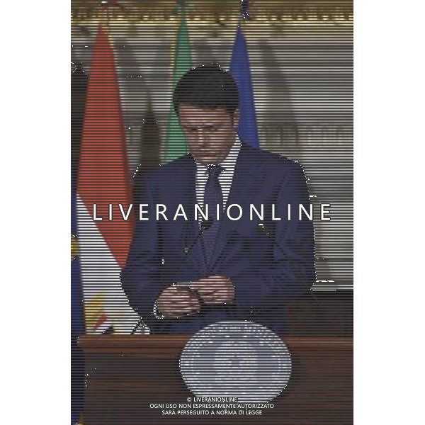 Il Presidente del Consiglio, Matteo Renzi, incontra a Villa Madama il Presidente della Repubblica Araba d\'Egitto, Abdel Fattah Al Sisi - Roma 24 novembre 2014 ©Corradetti/AGENZIA ALDO LIVERANI SAS