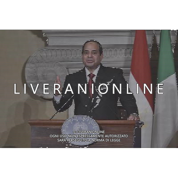 Il Presidente del Consiglio, Matteo Renzi, incontra a Villa Madama il Presidente della Repubblica Araba d\'Egitto, Abdel Fattah Al Sisi - Roma 24 novembre 2014 ©Corradetti/AGENZIA ALDO LIVERANI SAS