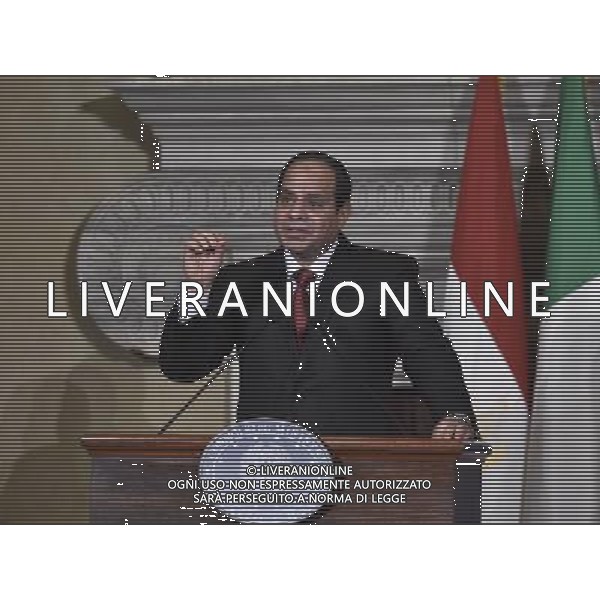 Il Presidente del Consiglio, Matteo Renzi, incontra a Villa Madama il Presidente della Repubblica Araba d\'Egitto, Abdel Fattah Al Sisi - Roma 24 novembre 2014 ©Corradetti/AGENZIA ALDO LIVERANI SAS