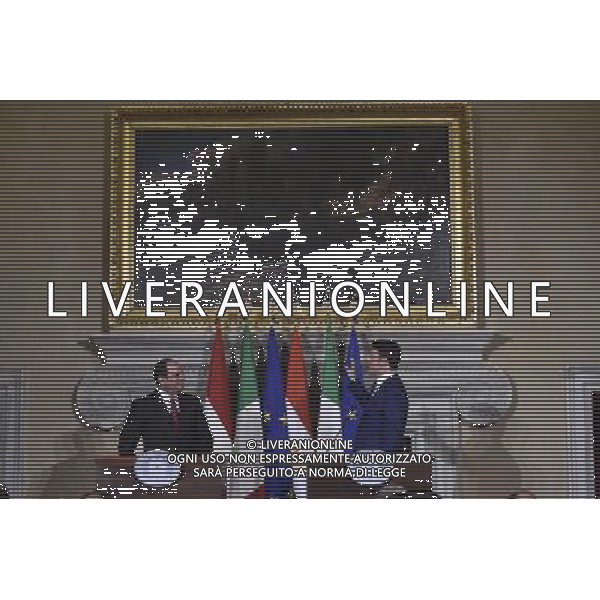 Il Presidente del Consiglio, Matteo Renzi, incontra a Villa Madama il Presidente della Repubblica Araba d\'Egitto, Abdel Fattah Al Sisi - Roma 24 novembre 2014 ©Corradetti/AGENZIA ALDO LIVERANI SAS