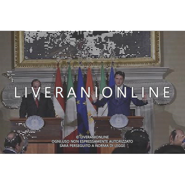 Il Presidente del Consiglio, Matteo Renzi, incontra a Villa Madama il Presidente della Repubblica Araba d\'Egitto, Abdel Fattah Al Sisi - Roma 24 novembre 2014 ©Corradetti/AGENZIA ALDO LIVERANI SAS